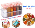 122 Plastic Spice Jars (6 Pcs 14x22x8cm Multicolour)