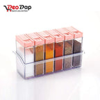122 Plastic Spice Jars (6 Pcs 14x22x8cm Multicolour)