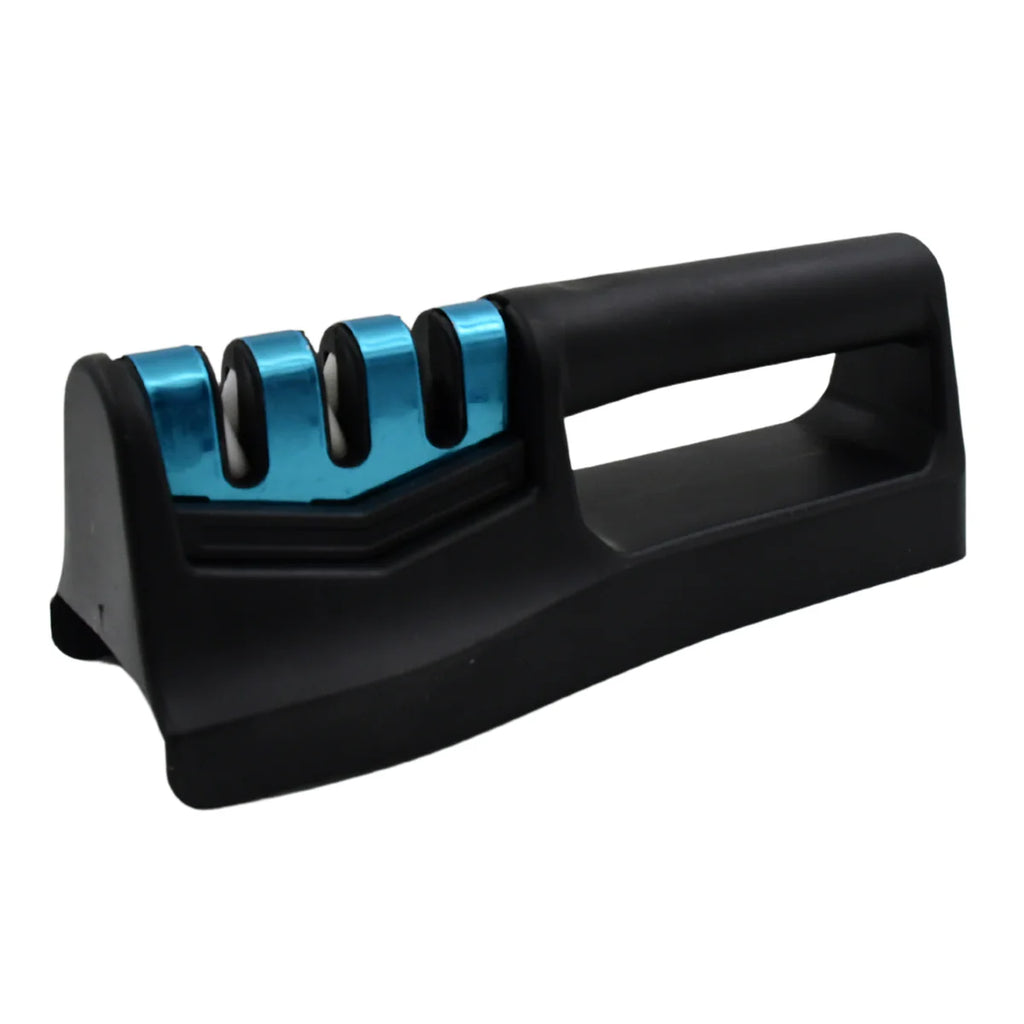 Knife Sharpener For Kitchen Knife Sharpener With Vegetable Chopper And Fish Scale Remover Handheld Knives Pocket Knife Sharpener Knife Sharpener For Chefs Serrated Knife (9in1)