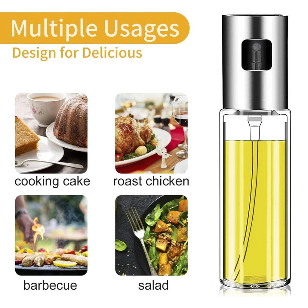 Oil Sprayer Dispenser Oil Versatile Glass Spray Bottle For Cooking Multi Use Bottle