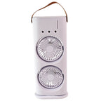 Electric Fan Desktop Double-head Powerful Air Cooler (1 Pc With Remote)